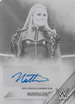 2016 Topps WWE - Autographs Printing Plate Black #NNO Natalya Front