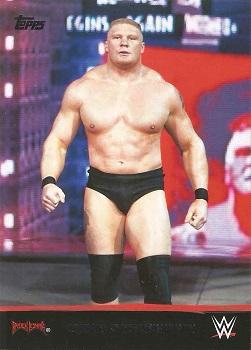 2016 Topps WWE - Brock Lesnar Tribute #20 Brock Lesnar Front