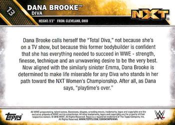 2016 Topps WWE - NXT #13 Dana Brooke Back