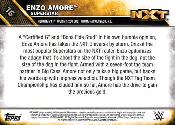 2016 Topps WWE - NXT #16 Enzo Amore Back