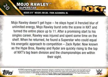 2016 Topps WWE - NXT #20 Mojo Rawley Back