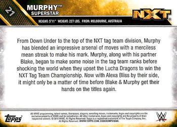2016 Topps WWE - NXT #21 Buddy Murphy Back