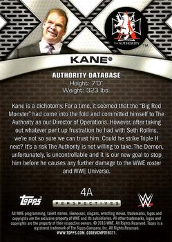 2016 Topps WWE - Authority Database #4A Kane Back