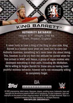 2016 Topps WWE - Authority Database #8A King Barrett Back