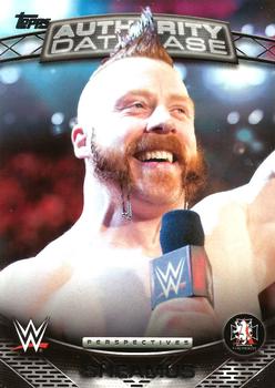 2016 Topps WWE - Authority Database #9A Sheamus Front