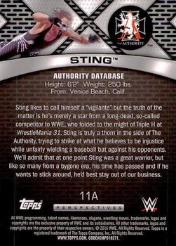 2016 Topps WWE - Authority Database #11A Sting Back