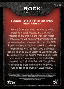 2016 Topps WWE - The Rock Tribute #14 The Rock Back