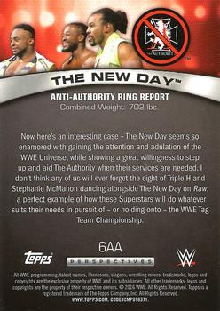 2016 Topps WWE - Anti-Authority Ring Report #6AA The New Day Back