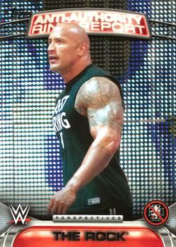 2016 Topps WWE - Anti-Authority Ring Report #12AA The Rock Front