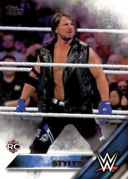 2016 Topps WWE Then Now Forever #102 AJ Styles Front
