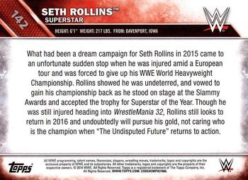 2016 Topps WWE Then Now Forever #142 Seth Rollins Back