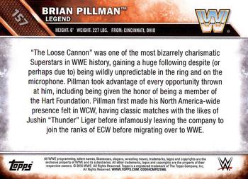 2016 Topps WWE Then Now Forever #157 Brian Pillman Back