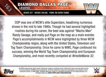 2016 Topps WWE Then Now Forever #163 Diamond Dallas Page Back