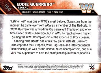 2016 Topps WWE Then Now Forever #164 Eddie Guerrero Back
