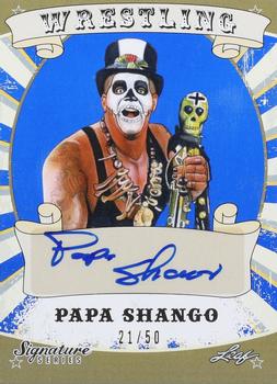 2016 Leaf Signature Series - Blue #62 Papa Shango Front