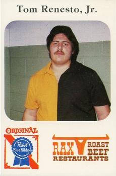 1979 Gulas/Rax Roast Beef Championship Wrestling #NNO Tom Renesto Jr. Front