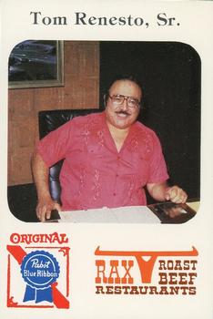 1979 Gulas/Rax Roast Beef Championship Wrestling #NNO Tom Renesto Sr. Front
