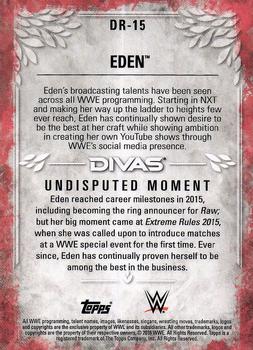 2016 Topps WWE Undisputed - Divas Revolution #DR-15 Eden Back