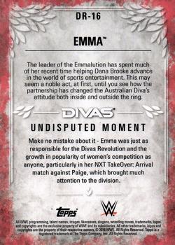 2016 Topps WWE Undisputed - Divas Revolution #DR-16 Emma Back