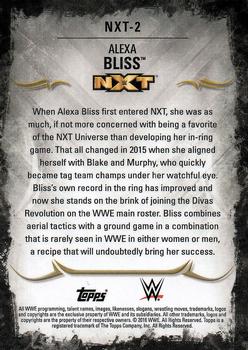 2016 Topps WWE Undisputed - NXT Prospects #NXT-2 Alexa Bliss Back