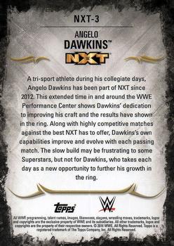 2016 Topps WWE Undisputed - NXT Prospects #NXT-3 Angelo Dawkins Back
