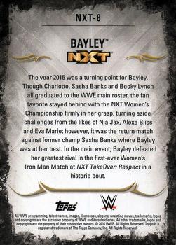 2016 Topps WWE Undisputed - NXT Prospects #NXT-8 Bayley Back