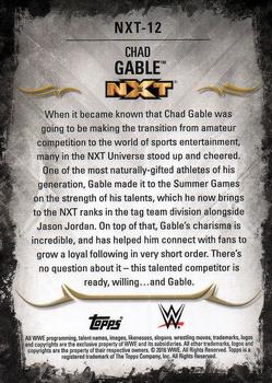 2016 Topps WWE Undisputed - NXT Prospects #NXT-12 Chad Gable Back