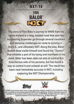 2016 Topps WWE Undisputed - NXT Prospects #NXT-18 Finn Bálor Back
