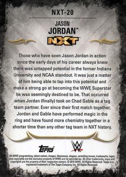 2016 Topps WWE Undisputed - NXT Prospects #NXT-20 Jason Jordan Back