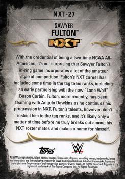 2016 Topps WWE Undisputed - NXT Prospects #NXT-27 Sawyer Fulton Back
