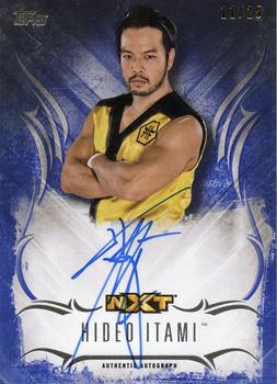 2016 Topps WWE Undisputed - Autographs Blue #UA-HI Hideo Itami Front