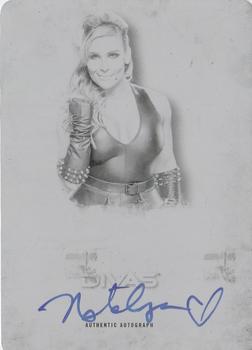 2016 Topps WWE Undisputed - Autographs Printing Plate Black #UA-NA Natalya Front