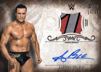 2016 Topps WWE Undisputed - Autographed Relic Bronze #UAR-ADR Alberto Del Rio Front