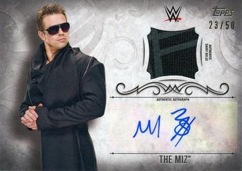 2016 Topps WWE Undisputed - Autographed Relic Silver #UAR-TM The Miz Front