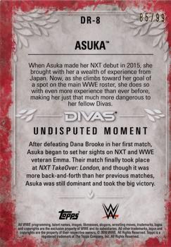 2016 Topps WWE Undisputed - Divas Revolution Bronze #DR-8 Asuka Back
