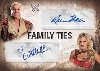 2016 Topps WWE Undisputed - Family Ties Dual Autograph #FTA-FC Ric Flair / Charlotte Front