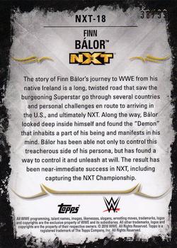 2016 Topps WWE Undisputed - NXT Prospects Bronze #NXT-18 Finn Bálor Back