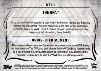 2016 Topps WWE Undisputed - Tag Teams #UTT-2 The APA Back