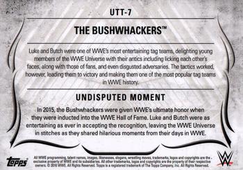 2016 Topps WWE Undisputed - Tag Teams #UTT-7 The Bushwhackers Back