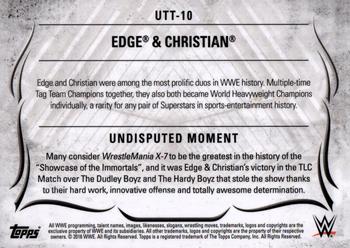 2016 Topps WWE Undisputed - Tag Teams #UTT-10 Edge / Christian Back