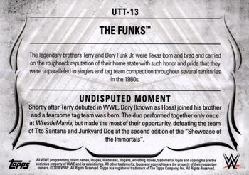 2016 Topps WWE Undisputed - Tag Teams #UTT-13 The Funks Back