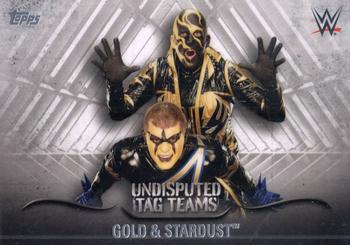 2016 Topps WWE Undisputed - Tag Teams #UTT-14 Gold & Stardust Front