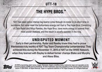 2016 Topps WWE Undisputed - Tag Teams #UTT-18 The Hype Bros. Back
