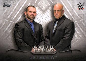 2016 Topps WWE Undisputed - Tag Teams #UTT-19 J & J Security Front