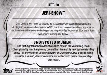 2016 Topps WWE Undisputed - Tag Teams #UTT-20 Jeri-Show Back
