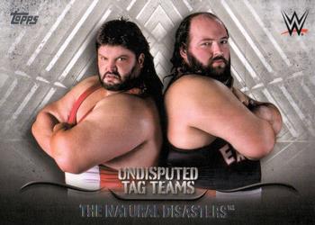 2016 Topps WWE Undisputed - Tag Teams #UTT-26 The Natural Disasters Front