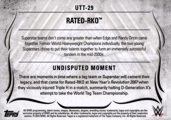 2016 Topps WWE Undisputed - Tag Teams #UTT-29 Rated-RKO Back