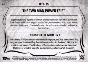 2016 Topps WWE Undisputed - Tag Teams #UTT-35 The Two Man Power Trip Back
