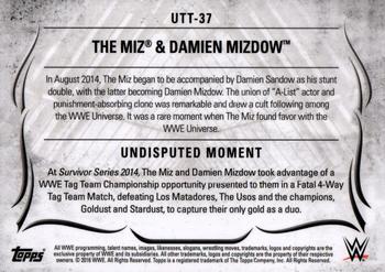 2016 Topps WWE Undisputed - Tag Teams #UTT-37 The Miz & Damien Mizdow Back