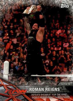 2017 Topps WWE Road To Wrestlemania #1 Roman Reigns Front
